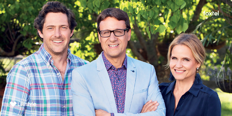 Shaynna Blaze, Andrew Winter, and Charlie Albone for Selling Houses Australia Season 11 on Lifestyle