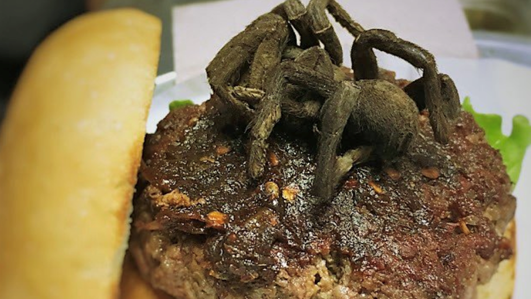 The Burger Joint Topping Their Burgers With Lightly Salted, Oven Baked Tarantulas
