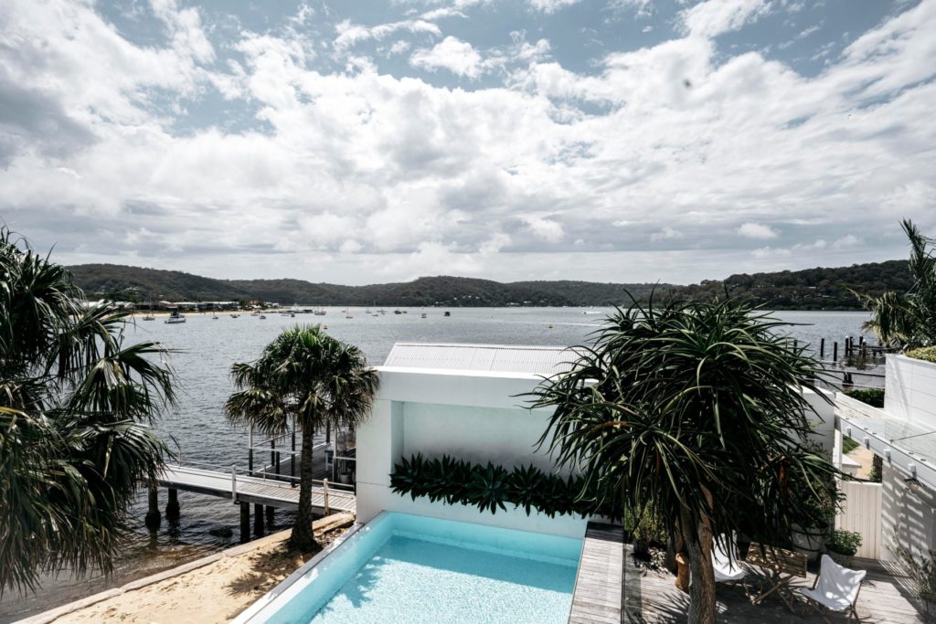 Named Agave, the 2190sqm property is located in the exclusive San Toy Estate which was originally owned by local pharmacist Ron Radford, who is best known for driving his amphibious car across Brisbane Water before the Rip Bridge was built.