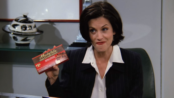And what would be better than Monica Geller’s infamous Christmas candy aka chocolate? Note: Not mocklate.